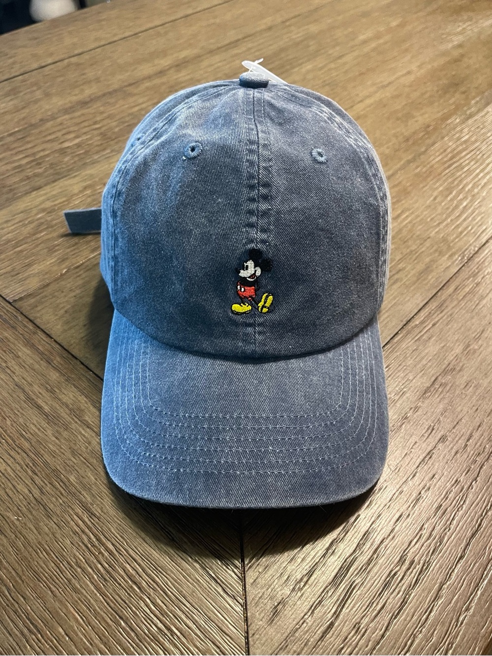 Disney Parks Mickey Mouse Embroidered Dad Hat - Washed Denim Blue
